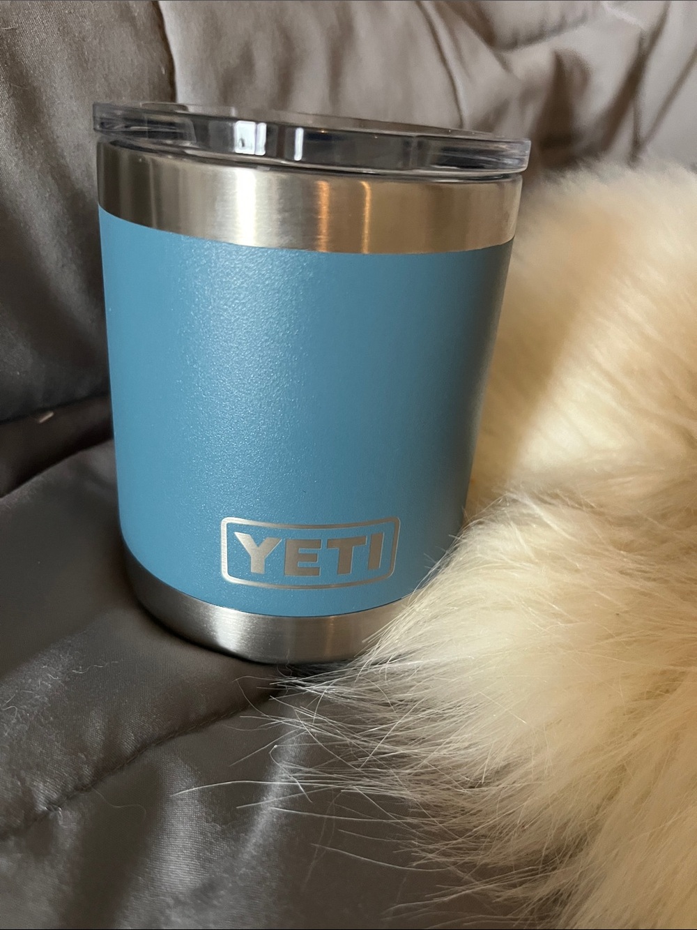 Yeti Steel Rambler Tumbler in Light Blue